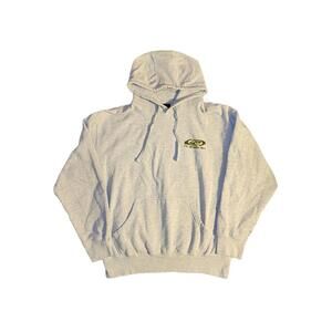 Quicksilver Y2K Surf Wear Return to The Moon Gray Hoodie Mens Large Back Hit